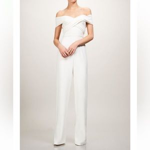 Theia sz 4 Colette Jumpsuit in ivory